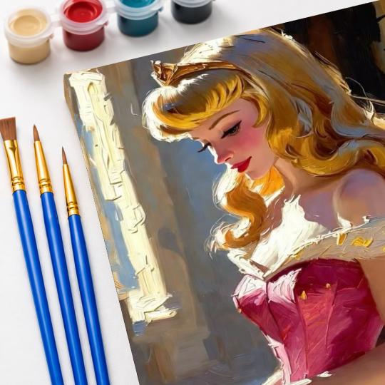 Paint by Numbers Disney Aurora Picture 40x50 cm, photo 5