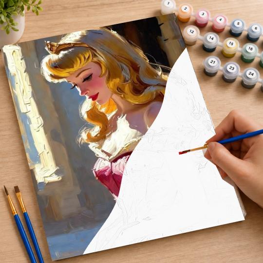 Paint by Numbers Disney Aurora Picture 40x50 cm, photo 7