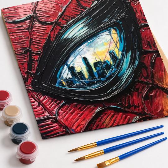 Paint by Numbers Spider Gaze Picture 40x50 cm, photo 4