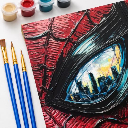 Paint by Numbers Spider Gaze Picture 40x50 cm, photo 5