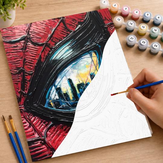 Paint by Numbers Spider Gaze Picture 40x50 cm, photo 7