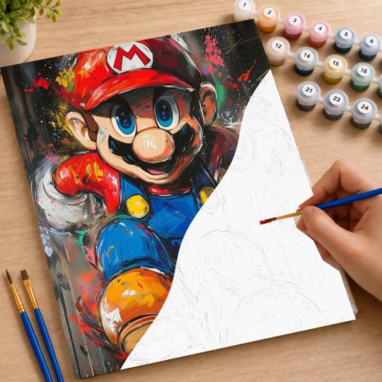 Paint by Numbers Super Mario Picture 40x50 cm, photo 7