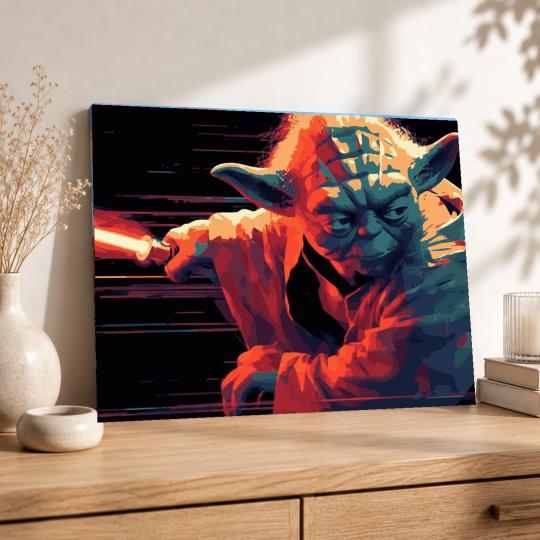 Paint by Numbers Star Wars Yoda Picture 50x40 cm, photo 8