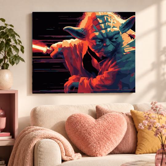 Paint by Numbers Star Wars Yoda Picture 50x40 cm, photo 9