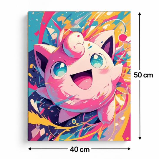 Paint by Numbers Cheerful Jigglypuff Picture 40x50 cm, photo 3