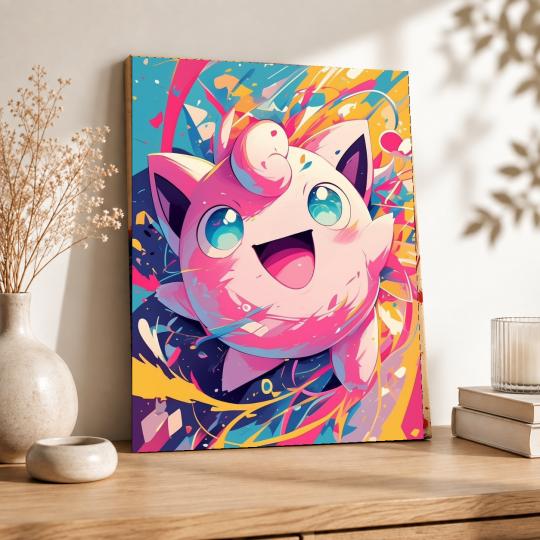 Paint by Numbers Cheerful Jigglypuff Picture 40x50 cm, photo 8