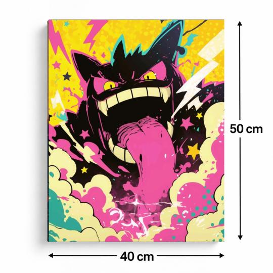 Paint by Numbers Crazy Gengar Picture 40x50 cm, photo 3