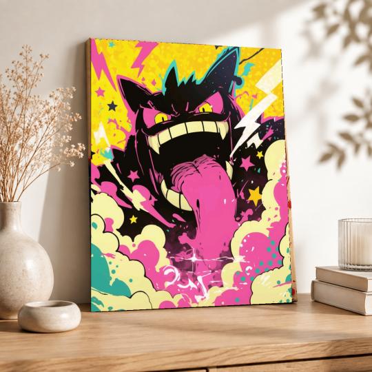 Paint by Numbers Crazy Gengar Picture 40x50 cm, photo 8