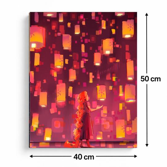 Paint by Numbers Tangled Lanterns Picture 40x50 cm, photo 3