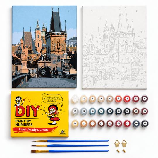 Paint by Numbers Prague Picture 40x50 cm, photo 2