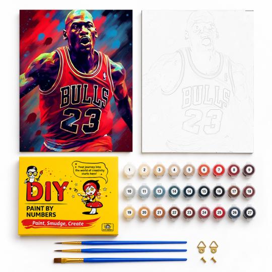 Paint by Numbers Michael Jordan Picture 40x50 cm, photo 2
