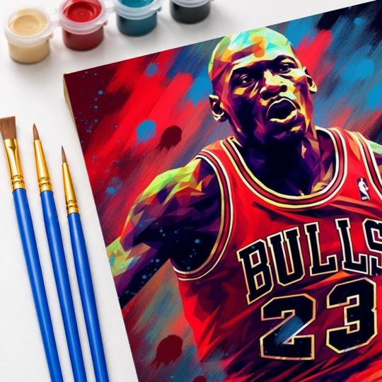 Paint by Numbers Michael Jordan Picture 40x50 cm, photo 5