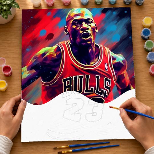 Paint by Numbers Michael Jordan Picture 40x50 cm, photo 6