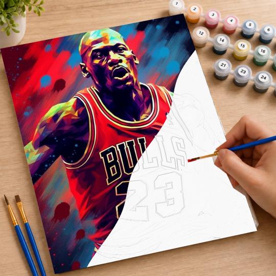Paint by Numbers Michael Jordan Picture 40x50 cm, photo 7