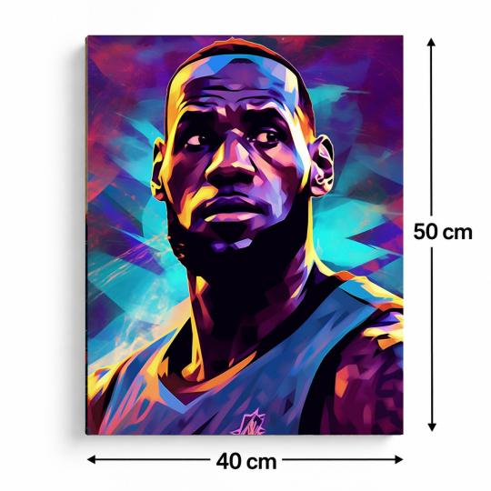 Paint by Numbers LeBron James Picture 40x50 cm, photo 3