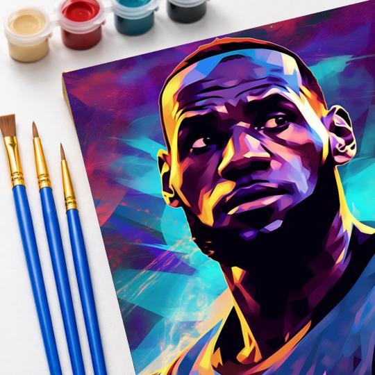 Paint by Numbers LeBron James Picture 40x50 cm, photo 5