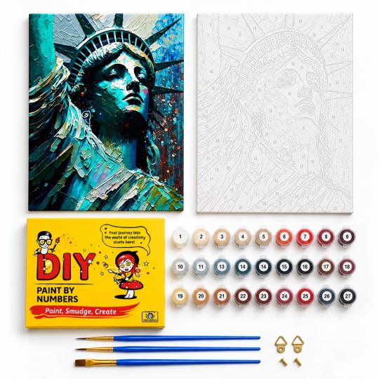 Paint by Numbers Lady Liberty Picture 40x50 cm, photo 2