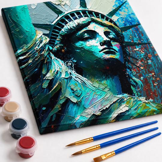 Paint by Numbers Lady Liberty Picture 40x50 cm, photo 4
