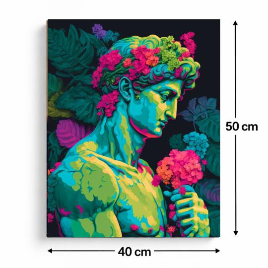 Paint by Numbers Antique in Flowers Picture 40x50 cm, photo 3