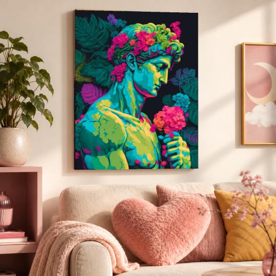 Paint by Numbers Antique in Flowers Picture 40x50 cm, photo 9