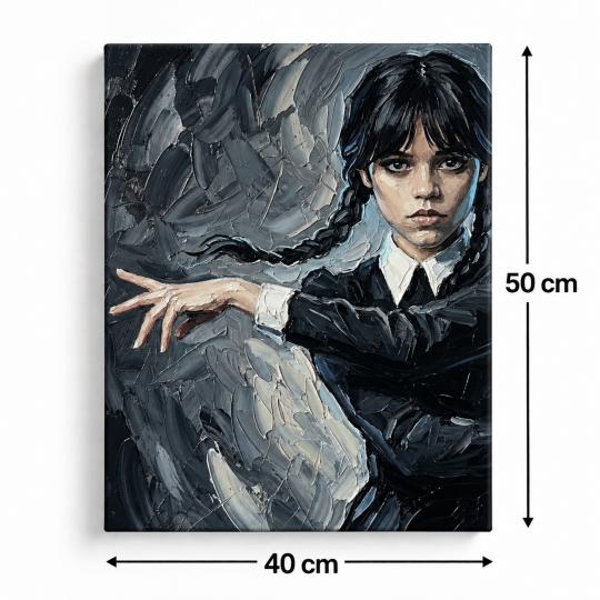 Paint by Numbers Wednesday Addams Picture 40x50 cm, photo 3