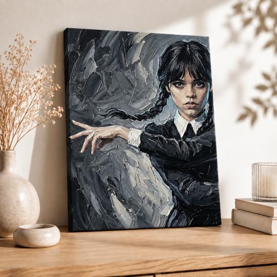 Paint by Numbers Wednesday Addams Picture 40x50 cm, photo 8