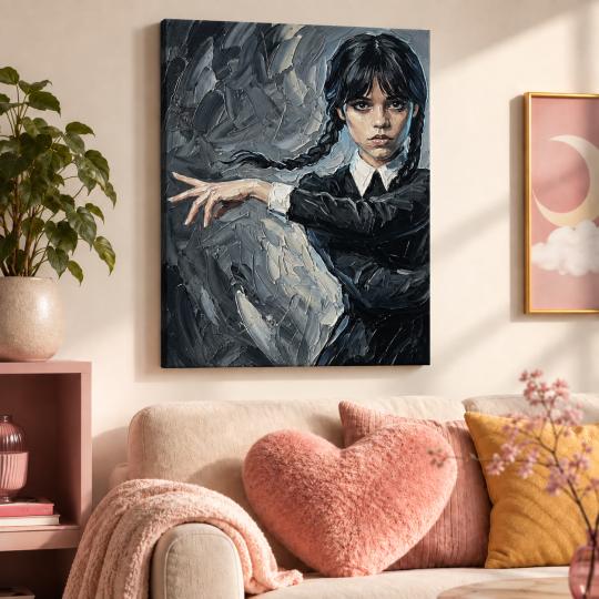 Paint by Numbers Wednesday Addams Picture 40x50 cm, photo 9