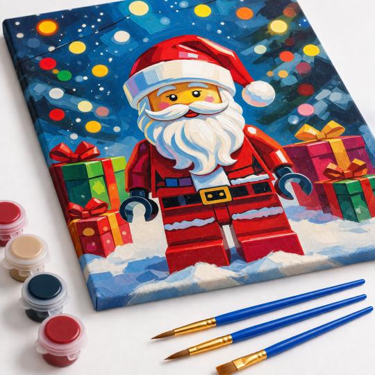 Paint by Numbers Lego Santa Claus Picture 40x50 cm, photo 4