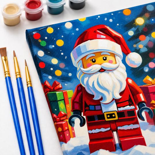 Paint by Numbers Lego Santa Claus Picture 40x50 cm, photo 5