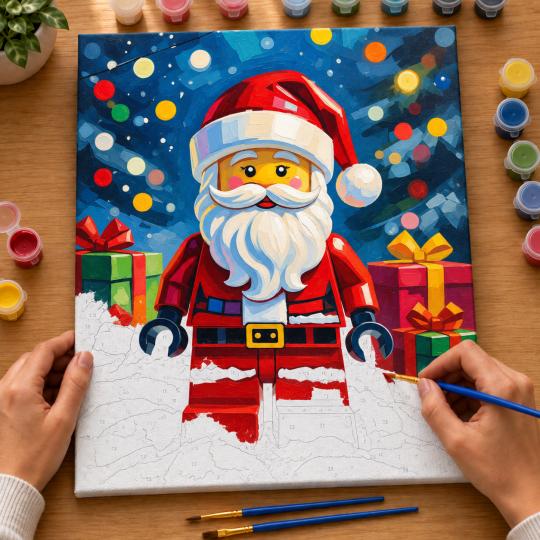 Paint by Numbers Lego Santa Claus Picture 40x50 cm, photo 6