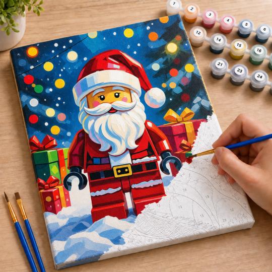 Paint by Numbers Lego Santa Claus Picture 40x50 cm, photo 7