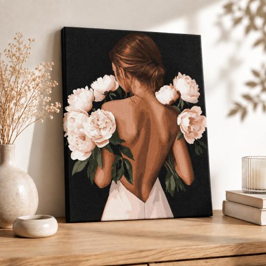 Paint by Numbers In the Embrace of Peonies Picture 40x50 cm, photo 8