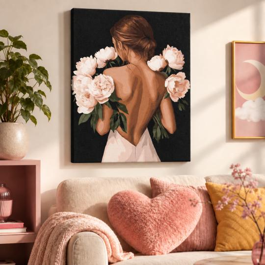 Paint by Numbers In the Embrace of Peonies Picture 40x50 cm, photo 9