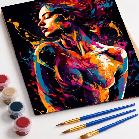 Paint by Numbers Abstraction of Femininity Picture 40x50 cm, photo 4
