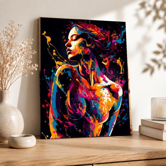 Paint by Numbers Abstraction of Femininity Picture 40x50 cm, photo 8