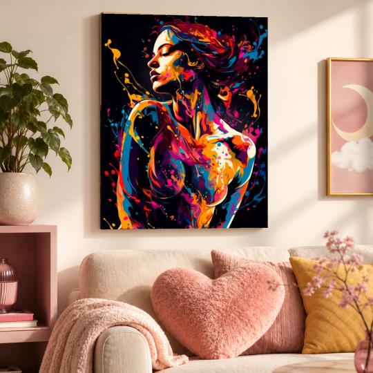 Paint by Numbers Abstraction of Femininity Picture 40x50 cm, photo 9