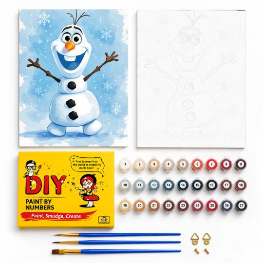 Paint by Numbers Frozen Olaf Picture 40x50 cm, photo 2