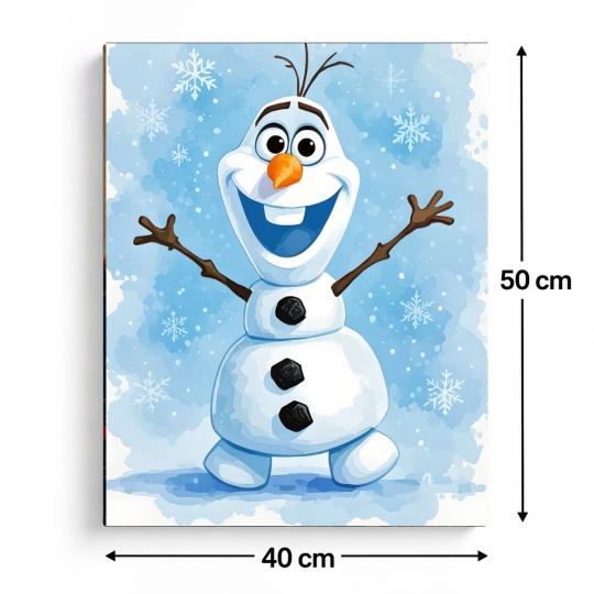 Paint by Numbers Frozen Olaf Picture 40x50 cm, photo 3