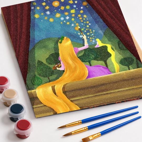 Paint by Numbers Tangled Rapunzel Picture 40x50 cm, photo 4