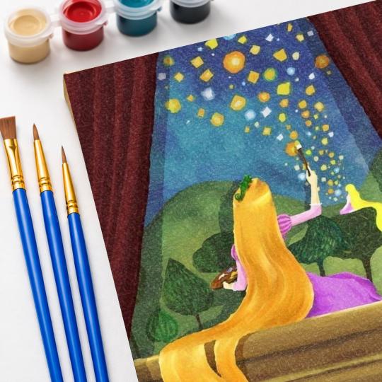 Paint by Numbers Tangled Rapunzel Picture 40x50 cm, photo 5