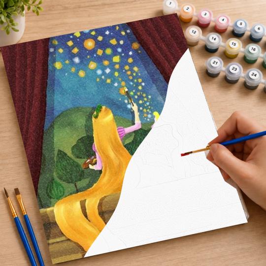 Paint by Numbers Tangled Rapunzel Picture 40x50 cm, photo 7