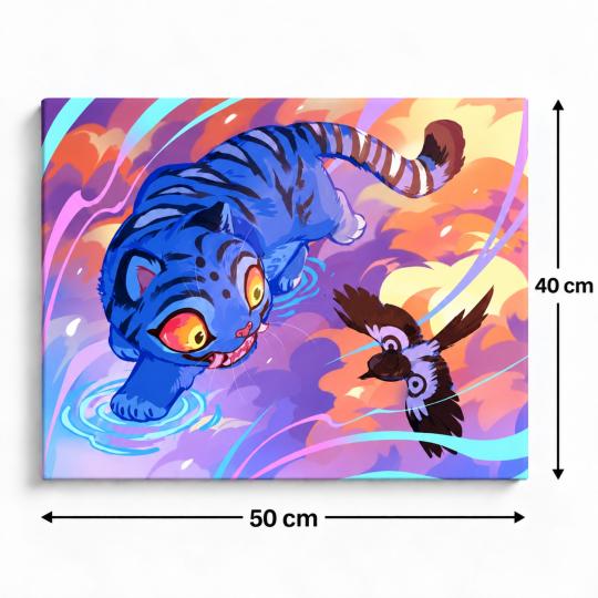 Paint by Numbers K-Pop Demon Hunters Derpy Tiger Picture 50x40 cm, photo 3