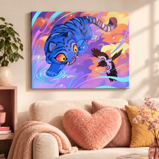 Paint by Numbers K-Pop Demon Hunters Derpy Tiger Picture 50x40 cm, photo 9