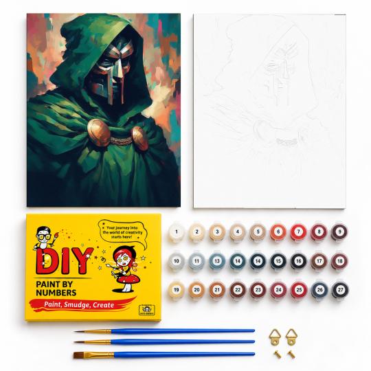 Paint by Numbers Marvel Dr. Doom Picture 40x50 cm, photo 2