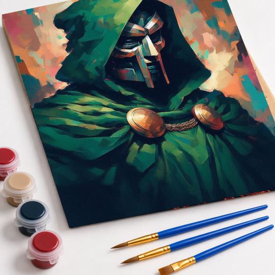 Paint by Numbers Marvel Dr. Doom Picture 40x50 cm, photo 4