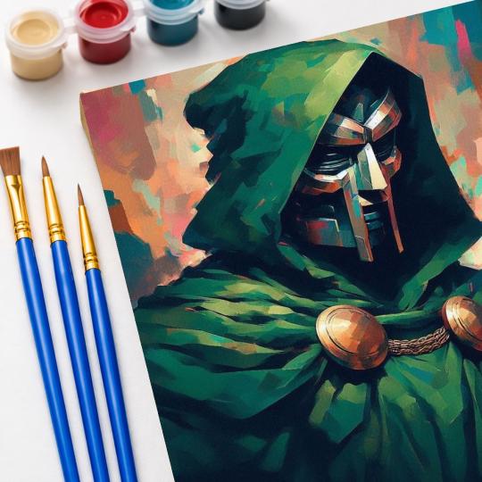 Paint by Numbers Marvel Dr. Doom Picture 40x50 cm, photo 5
