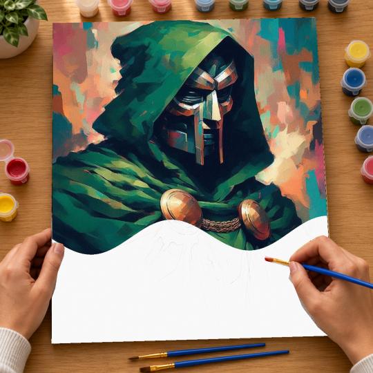 Paint by Numbers Marvel Dr. Doom Picture 40x50 cm, photo 6