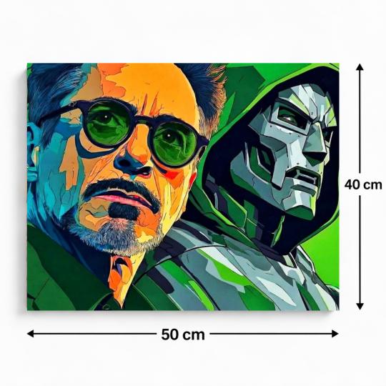 Paint by Numbers Marvel Robert Downey Jr. Picture 50x40 cm, photo 3