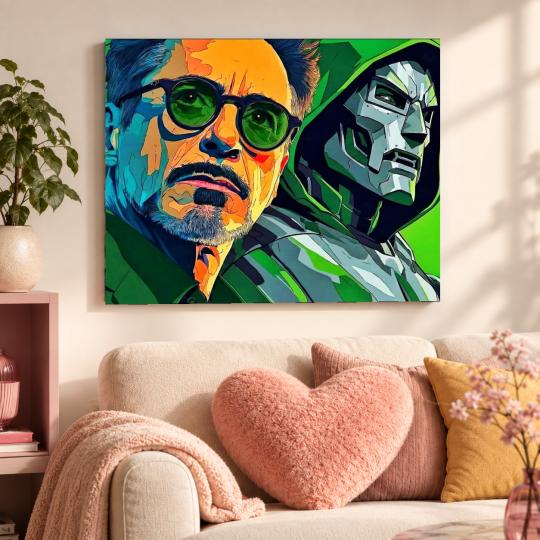 Paint by Numbers Marvel Robert Downey Jr. Picture 50x40 cm, photo 9