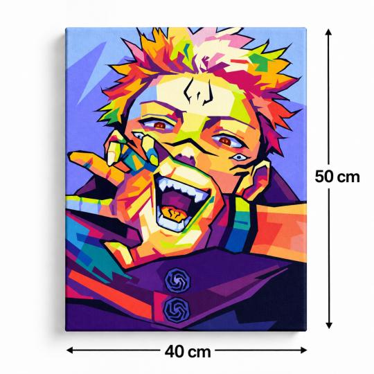 Paint by Numbers Jujutsu Kaisen Sukuna Picture 40x50 cm, photo 3